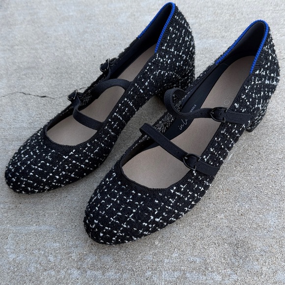 Rothy's Shoes - Rothy's The Double Buckle Mary Jane Heel Twilight Tweed 9